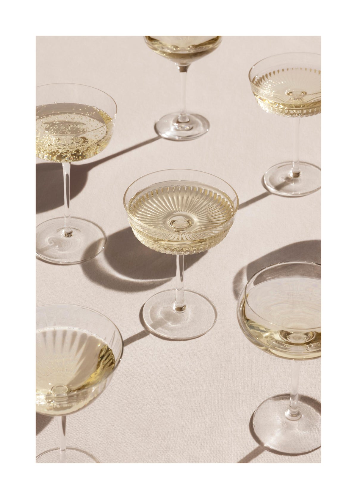 Glasses of Champagne Print