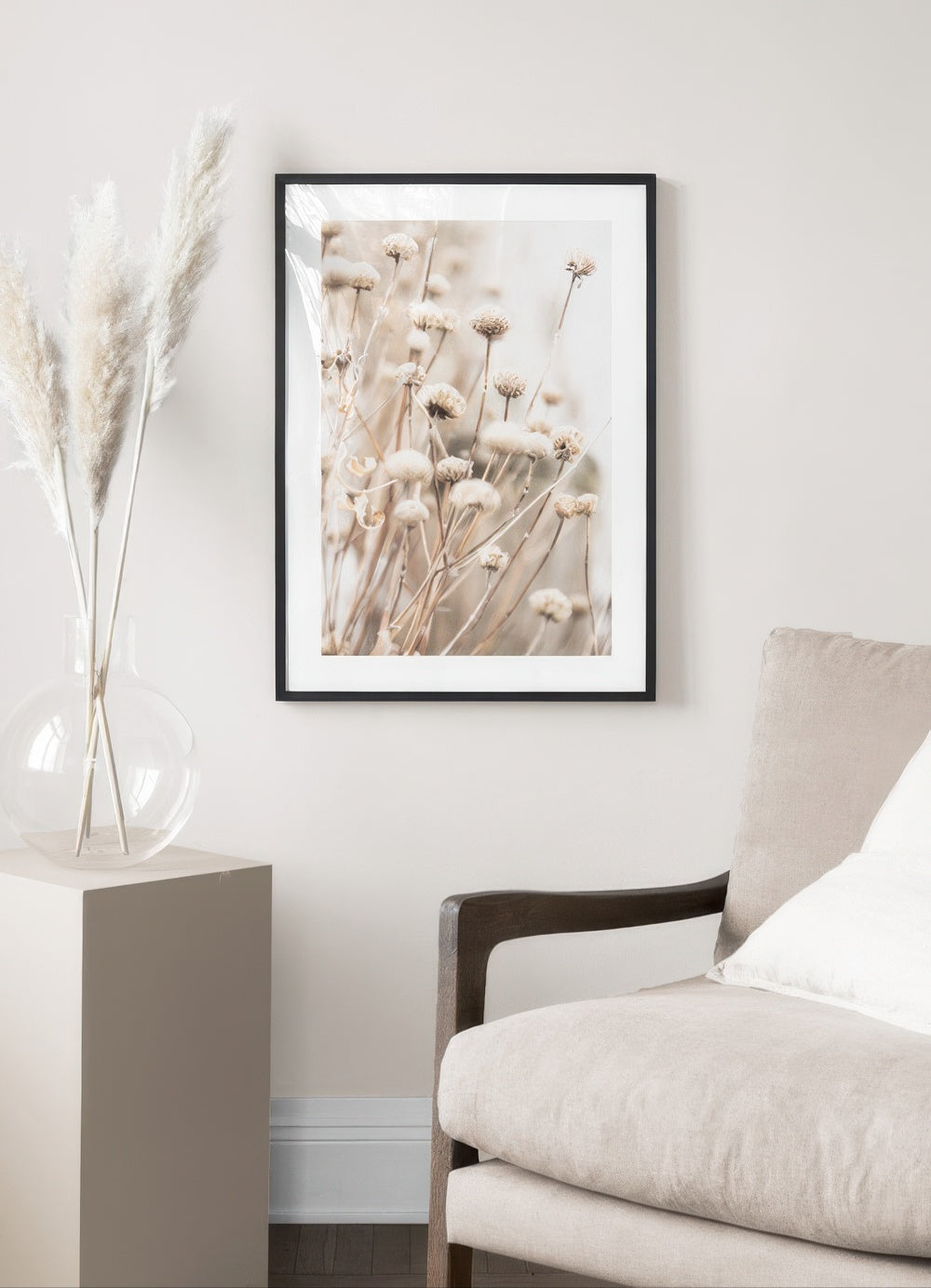 Delicate Dry Flowers Print