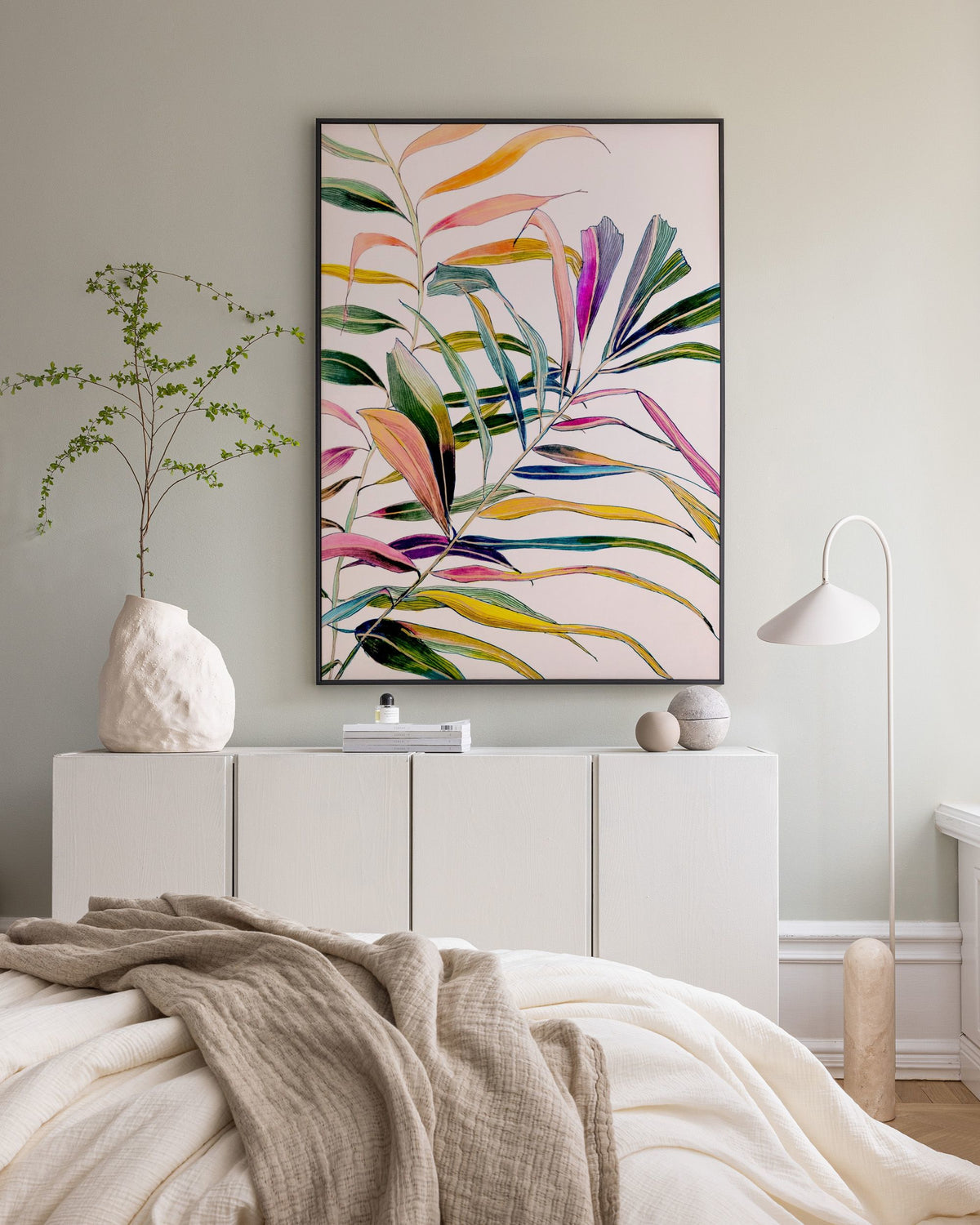 Leigh Viner - Palm in Color Canvas print