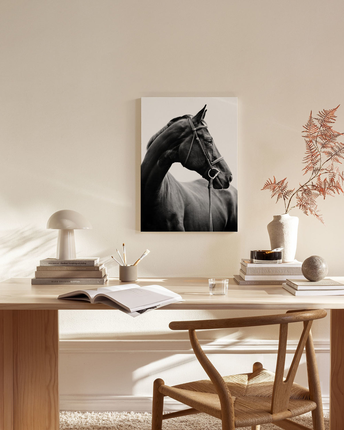 Portrait of Horse Canvas print