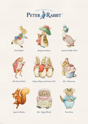 Peter Rabbit Characters Print