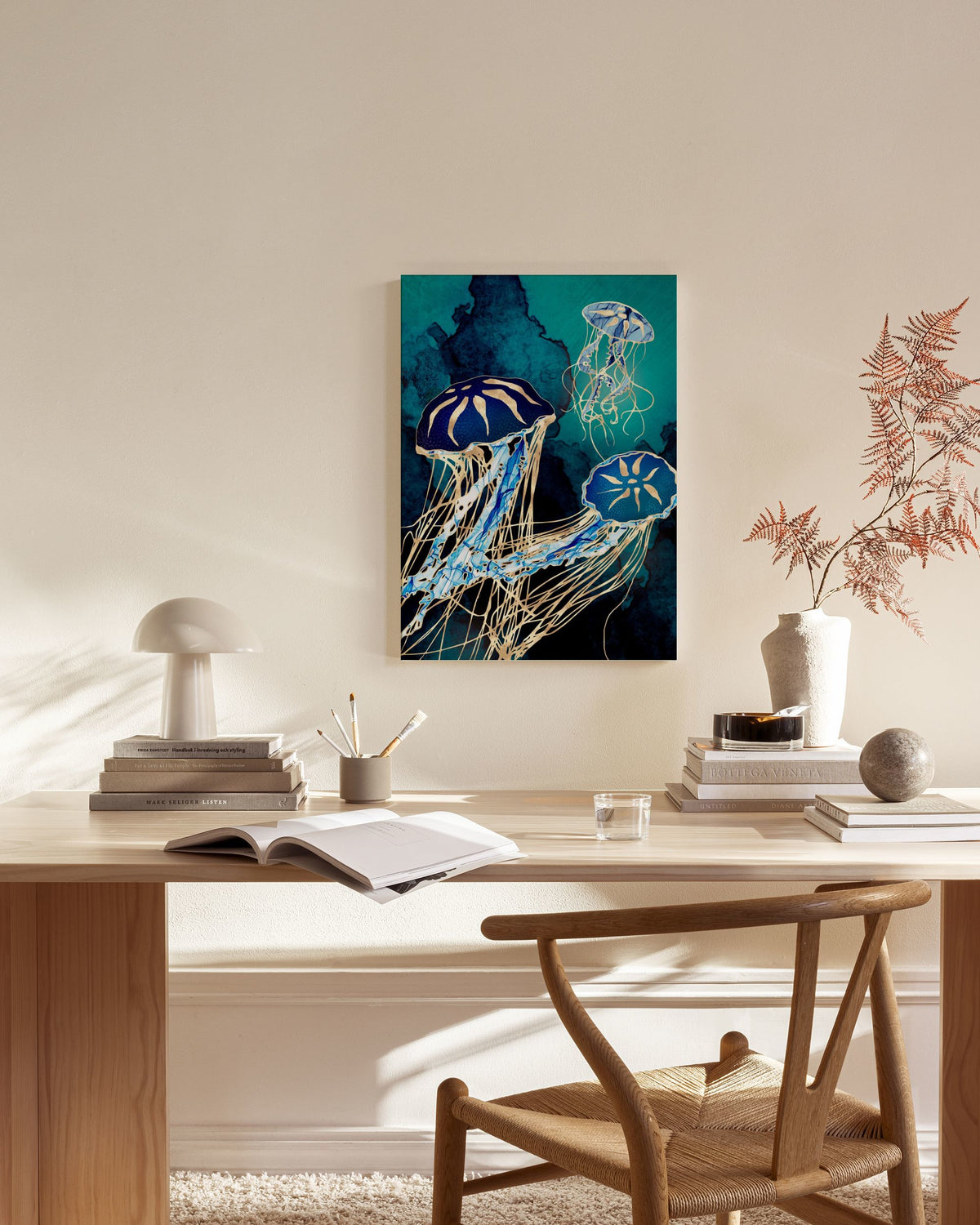 SpaceFrog Designs - Metallic Jellyfish III Canvas print