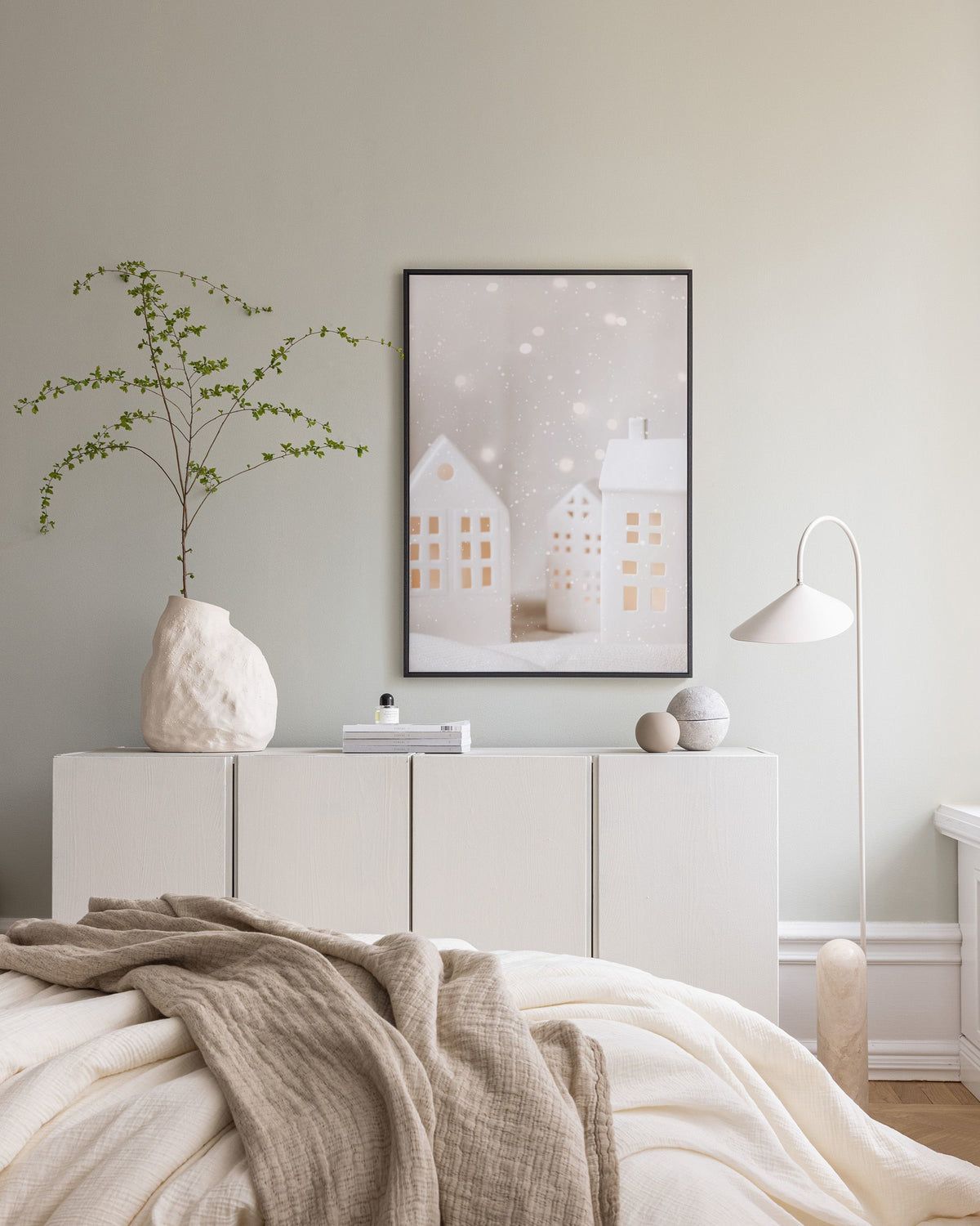Holiday Village Canvas print