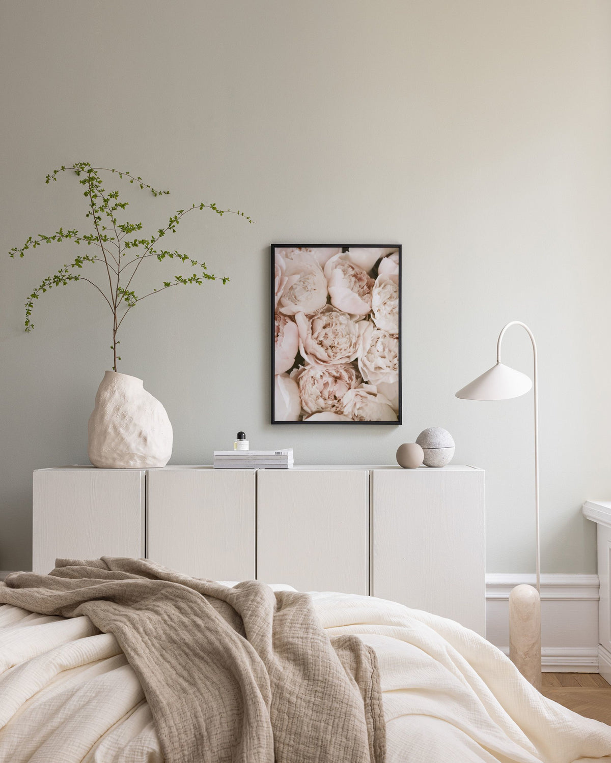 Pastel Peonies Canvas print