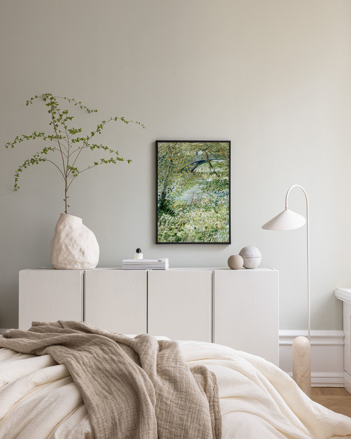 Van Gogh - River Bank in Springtime Canvas print
