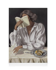 Read Between the Sips Canvas print