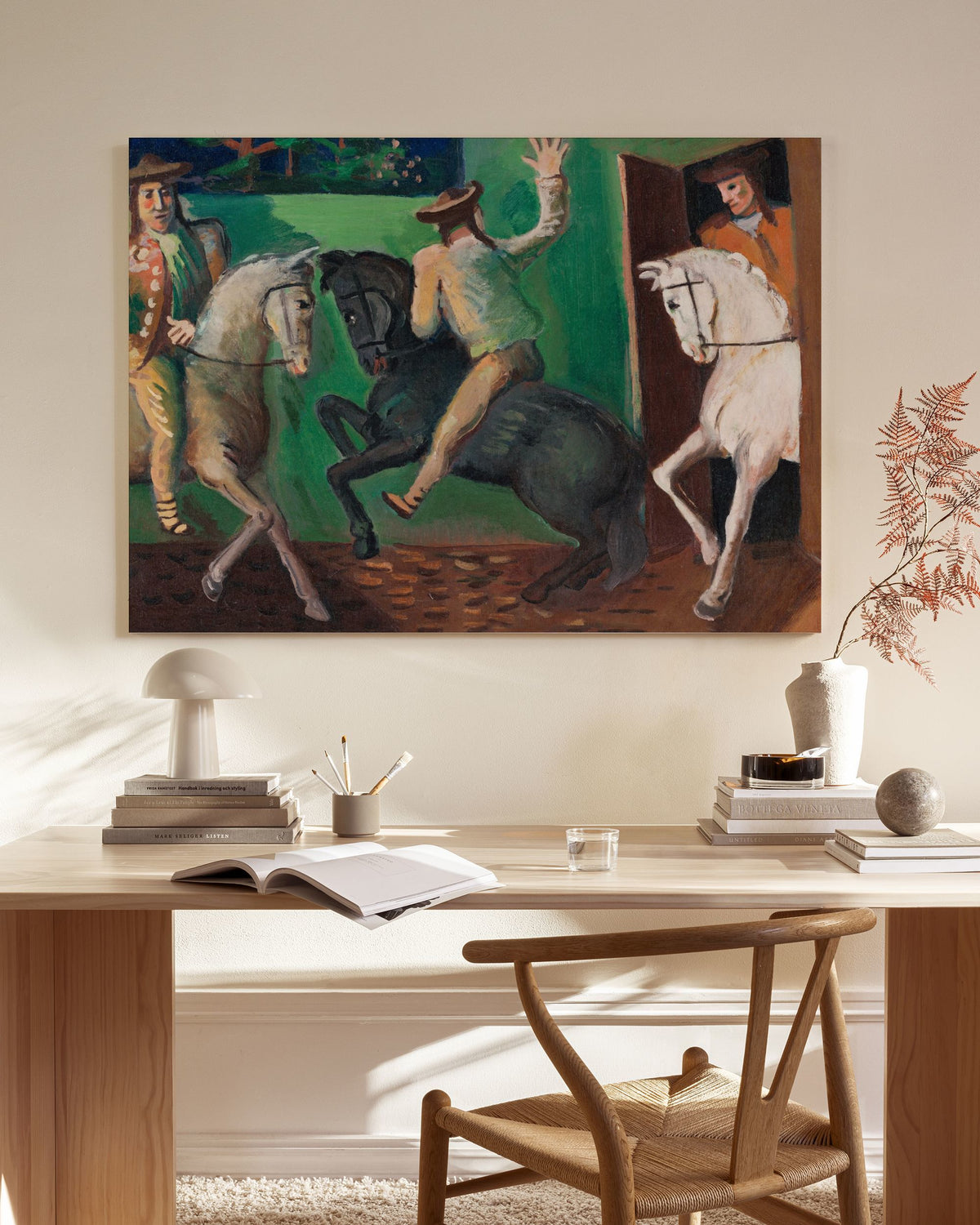 Cyprián Majerník - Riders On Horses Canvas print