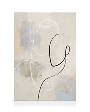 Dual Lines No1 Canvas print