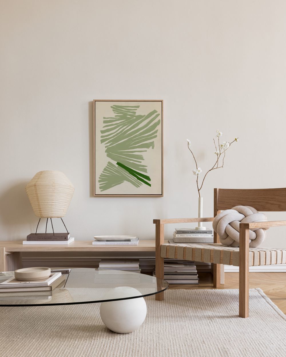 Sylvia Takken - Just Green Canvas print