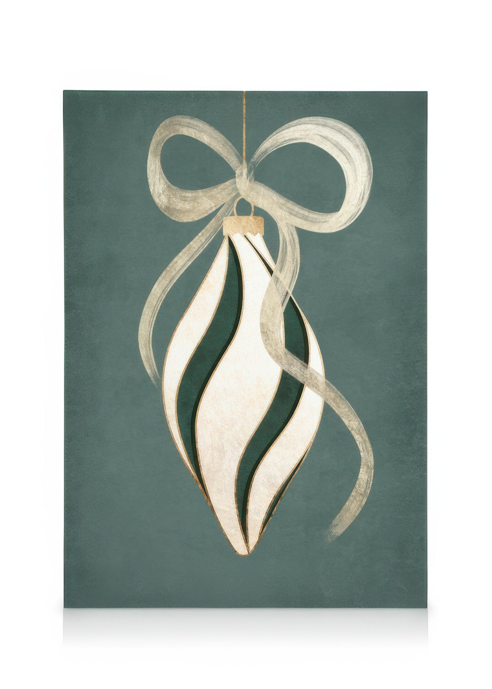 Bauble in Green Canvas print
