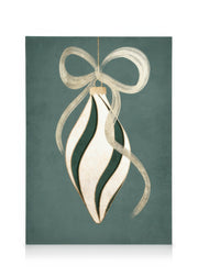 Bauble in Green Canvas print