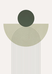Geometry in Green Print