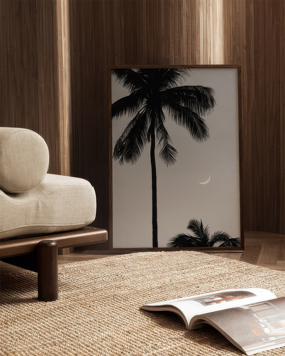 Moonlit Palms Print