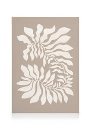 Beige Graphic Plant Canvas print