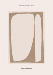 Beige Abstract Print
