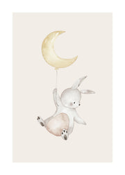 Flying Bunny Print