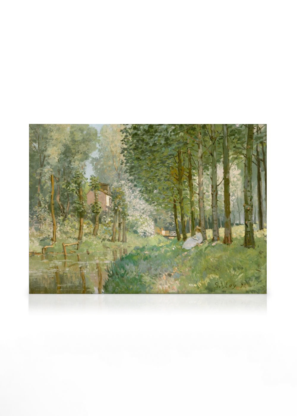 Alfred Sisley - Rest along the Stream Canvas print