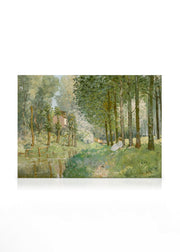 Alfred Sisley - Rest along the Stream Canvas print