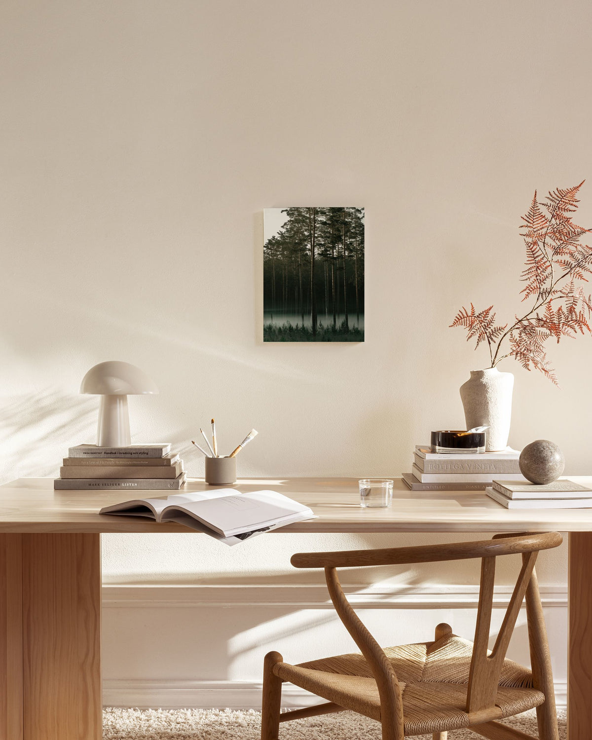 Misty Forest Canvas print