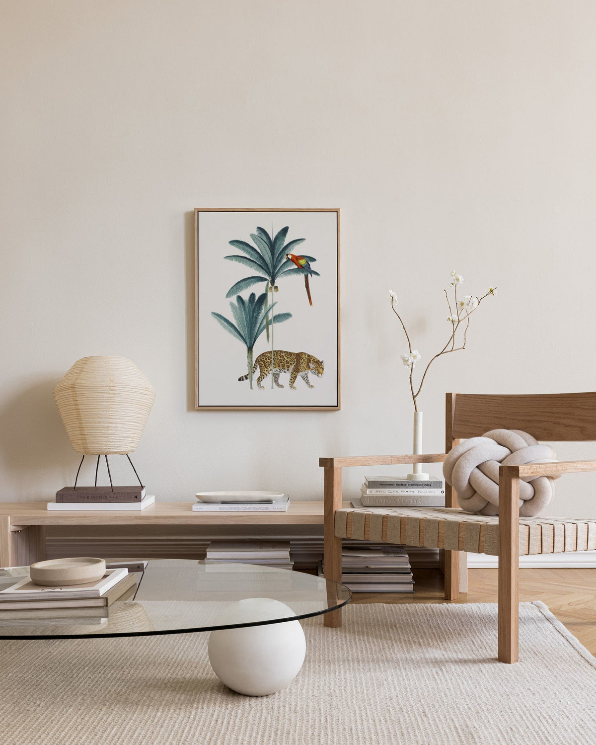 Royal Botanical Leopard Canvas print