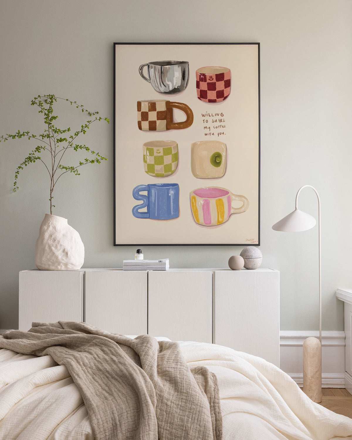 Loïs Langenberg - Willing to share my Coffe with you Canvas print