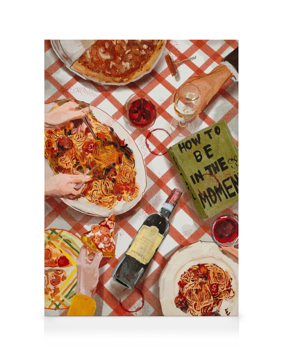 Ekaterina Zagorska - Pizza & Pasta Party Canvas print
