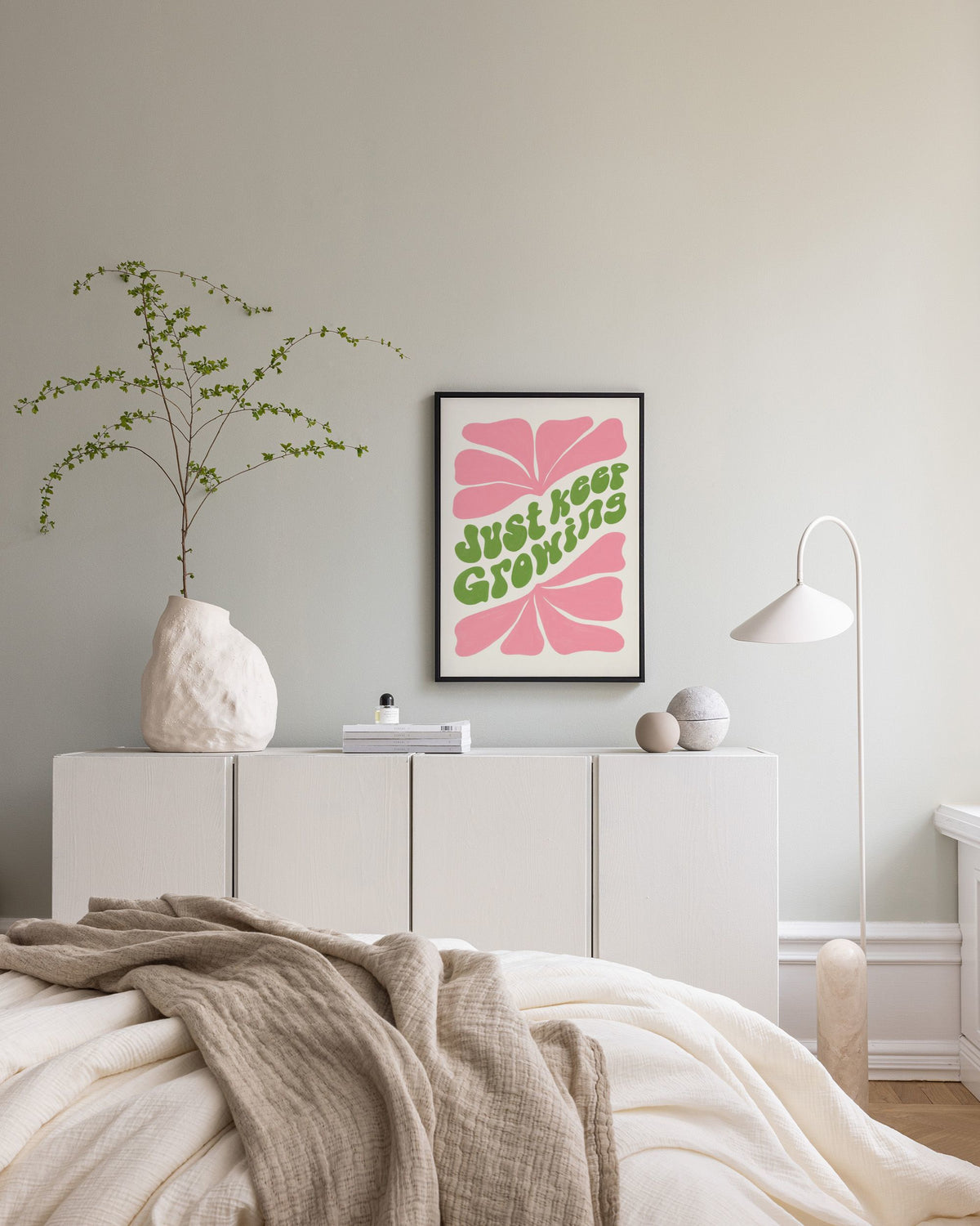 Just Keep Growing Canvas print