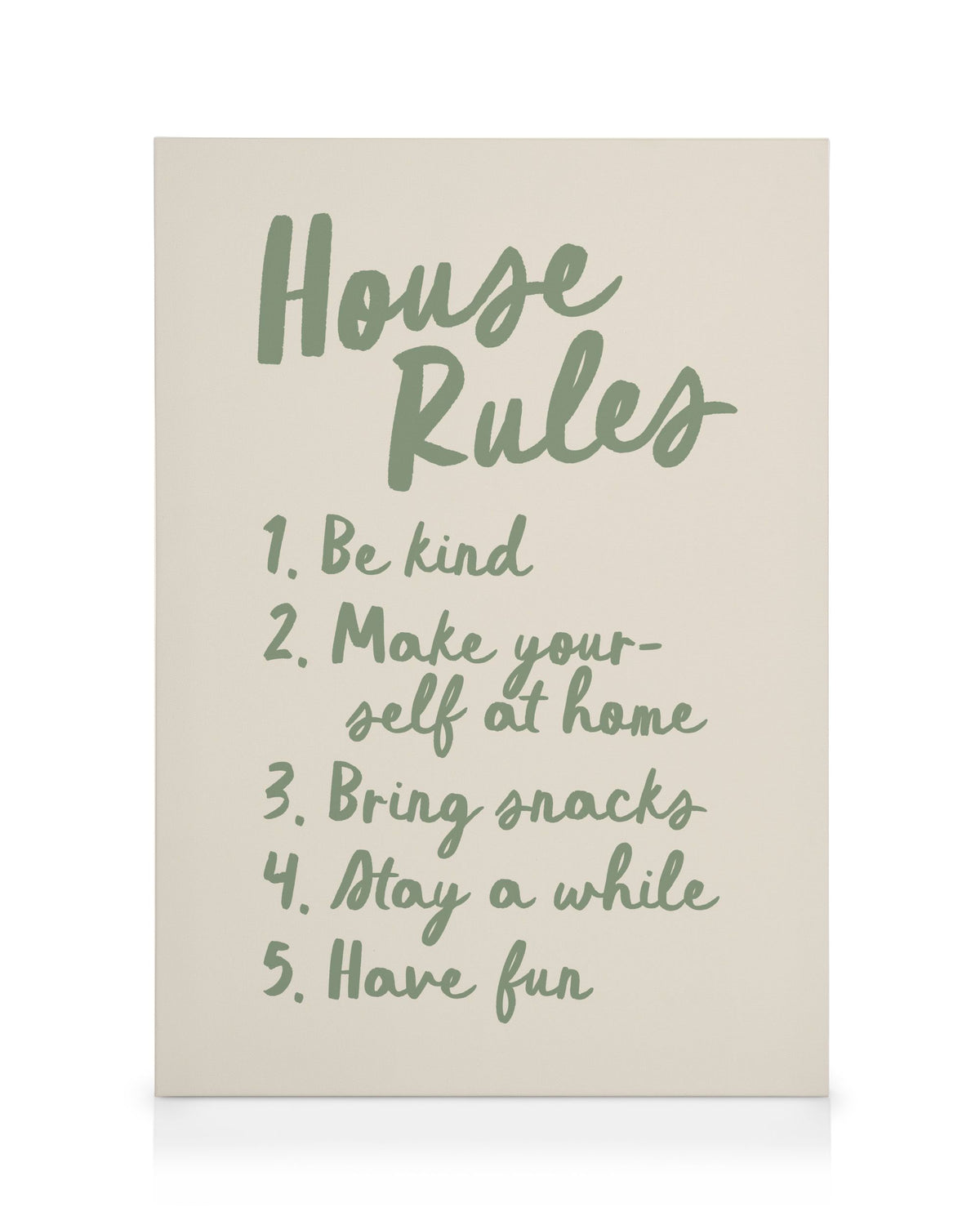 The House Rules Canvas print