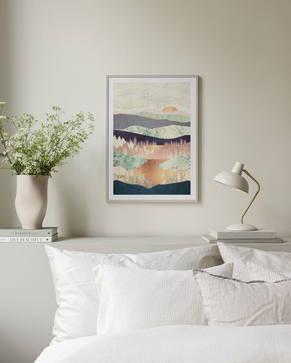 SpaceFrog Designs - Golden Spring Reflection Print