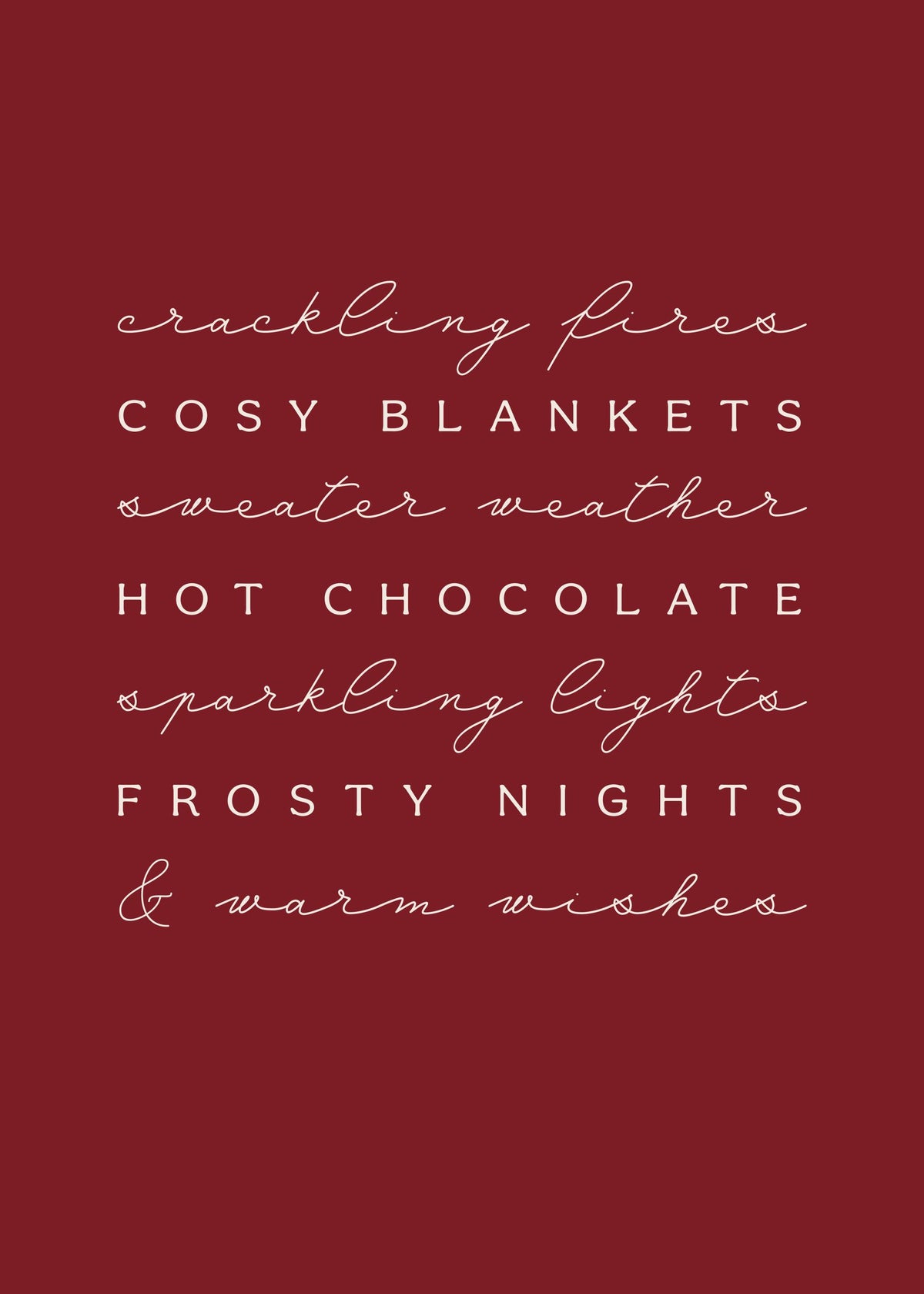Warm Wishes Print