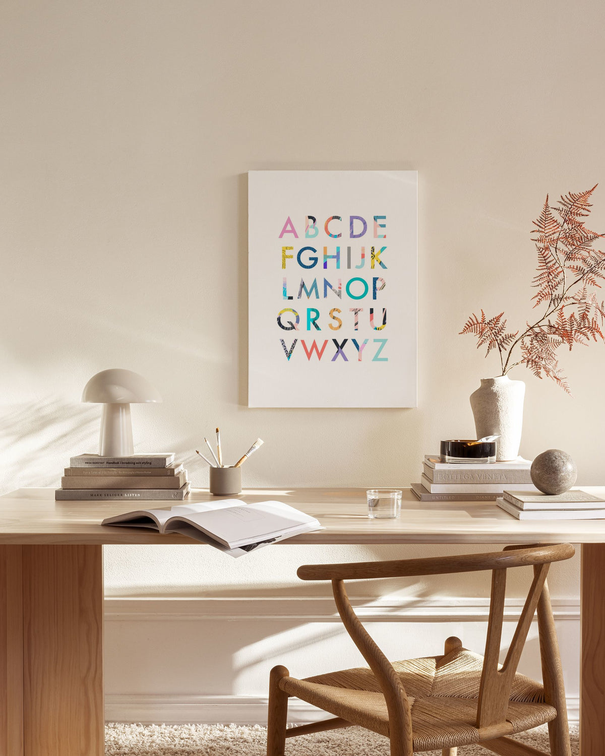 Color Alphabet Canvas print