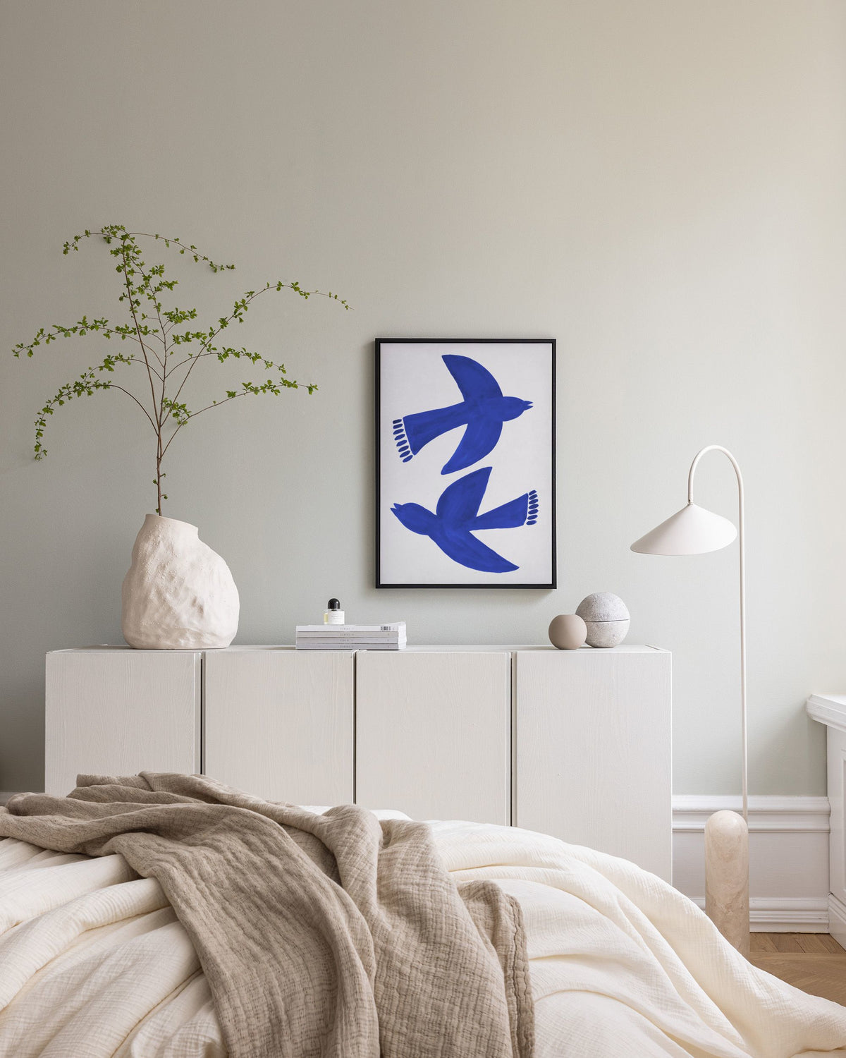 Bluebirds Fly Canvas print