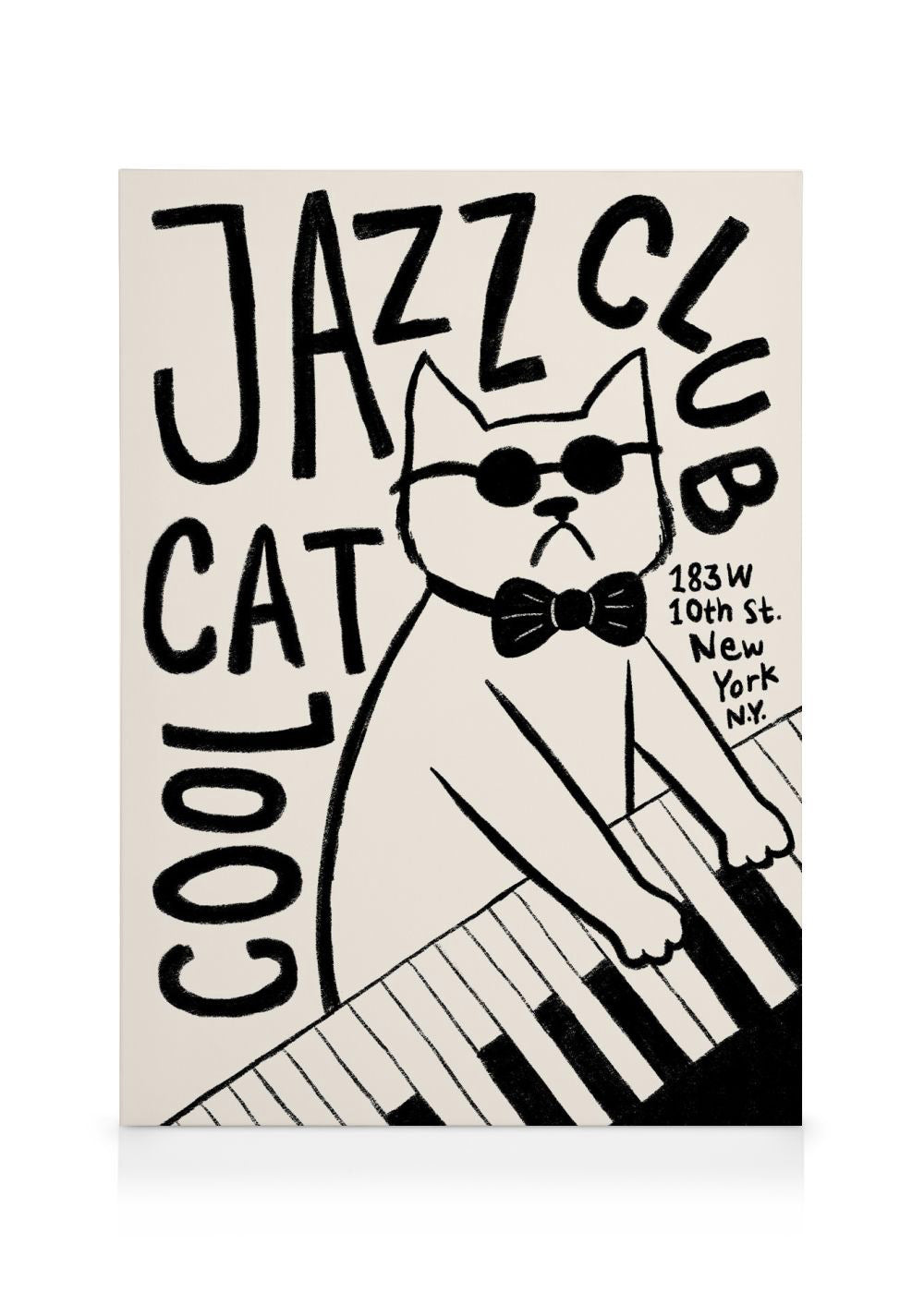 Cool Cat Jazz Club Canvas
