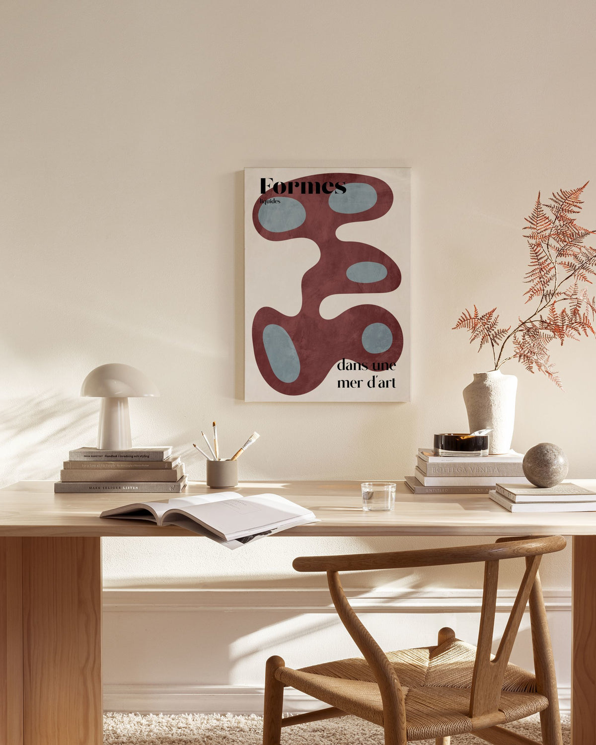 Liquid Shapes No2 Canvas print