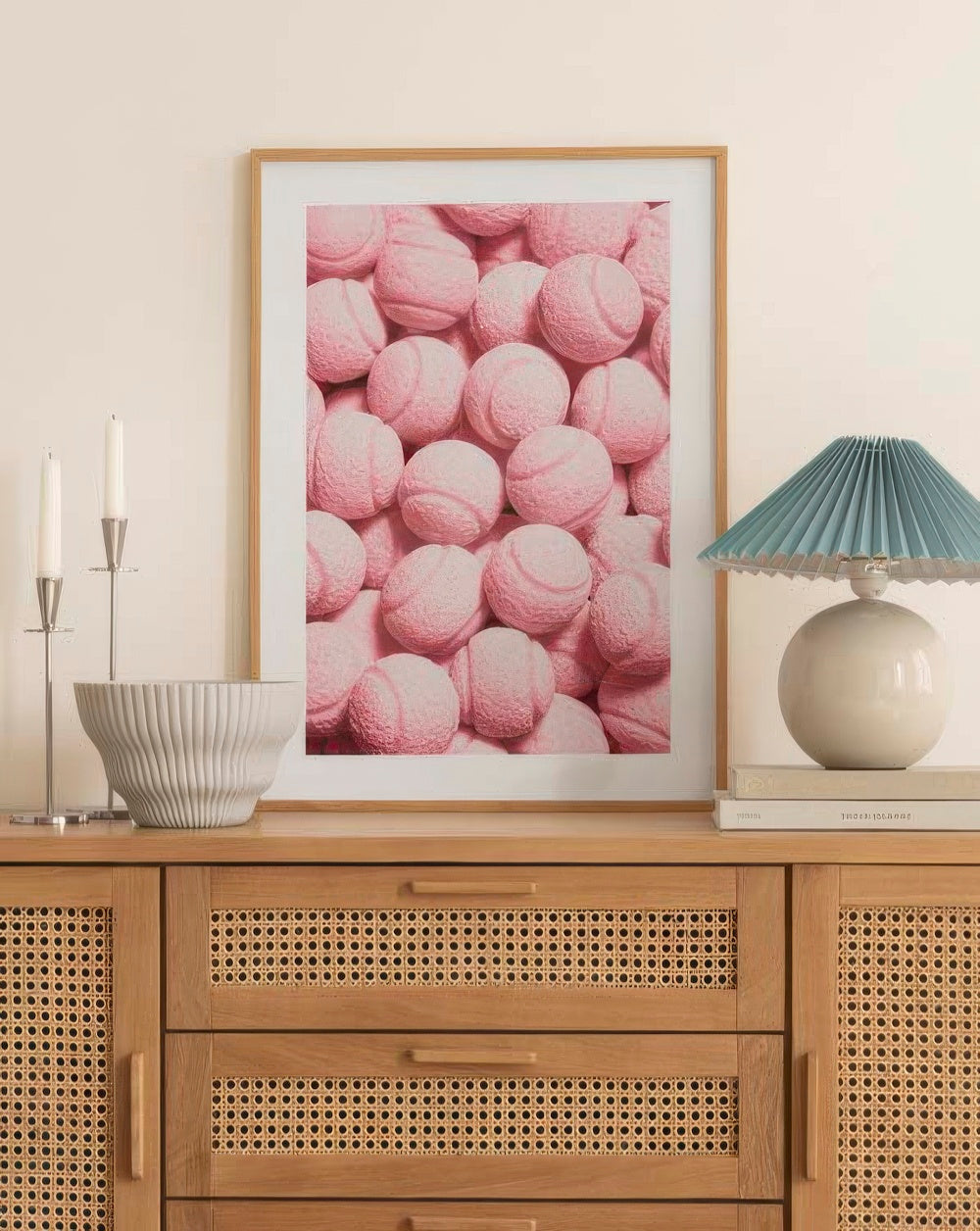 Pink Tennis Print