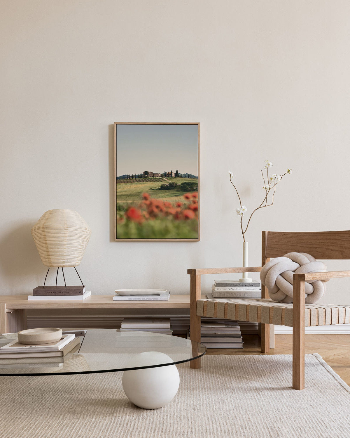 Tuscan Poppies No3 Canvas print