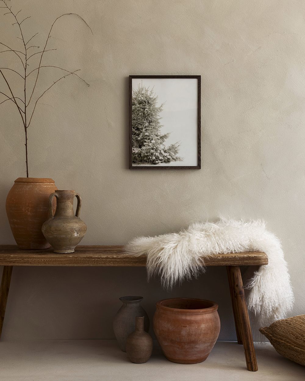 Snowy Holiday Tree Poster