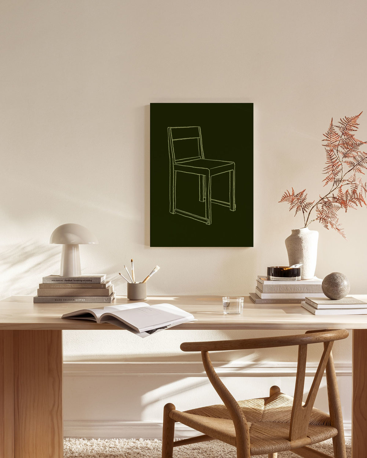 Chair Illustration Canvas print