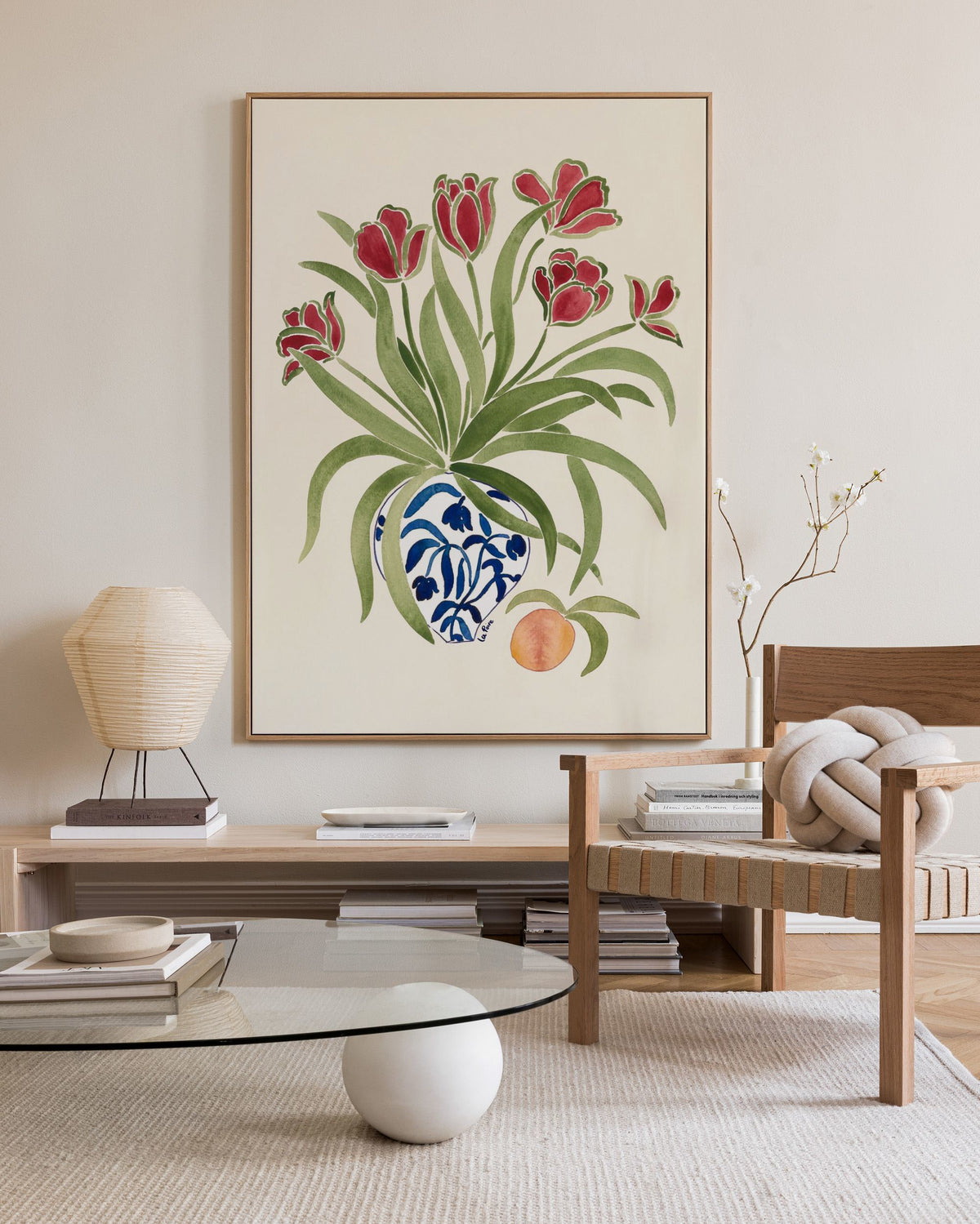 La Poire - Red Tulips Canvas print