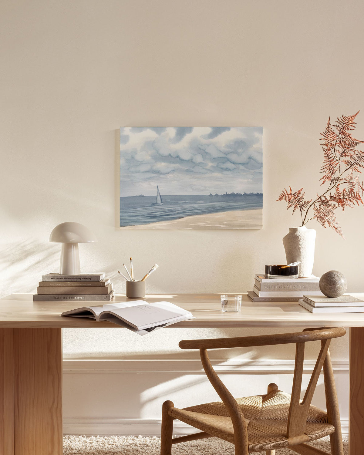 Watercolor Seascape Canvas print