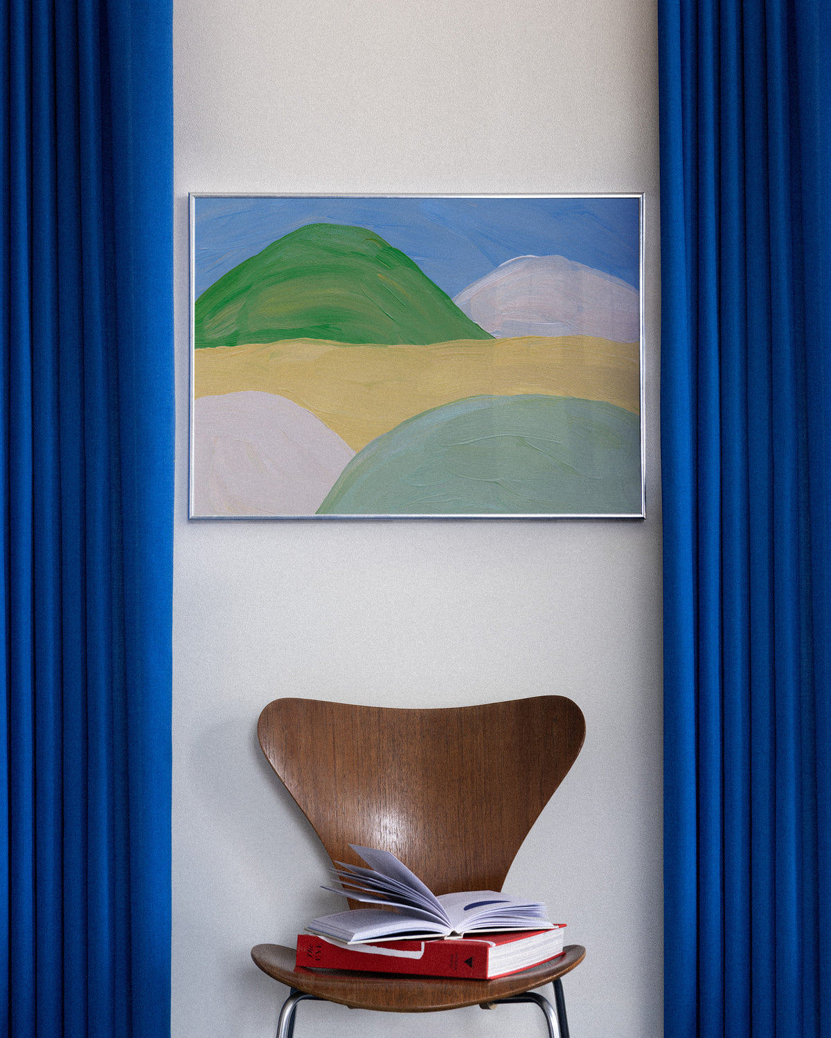 Brushstroke Hills Affiche
