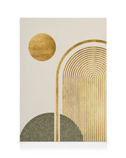 Green & Gold No1 Canvas print