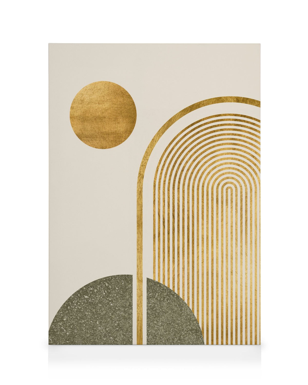 Green & Gold No1 Canvas print