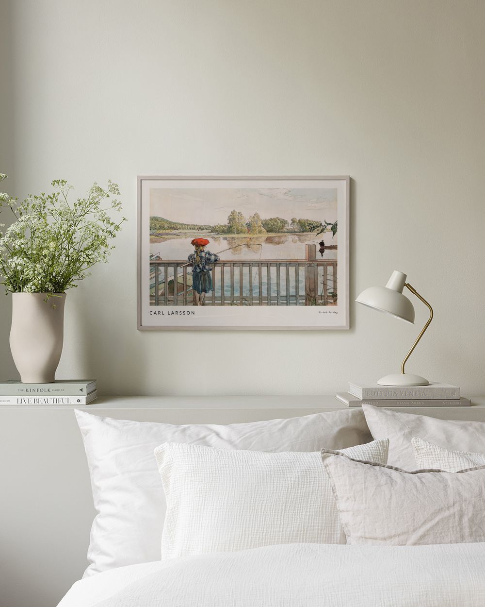 Carl Larsson - Lisbeth Fishing Print