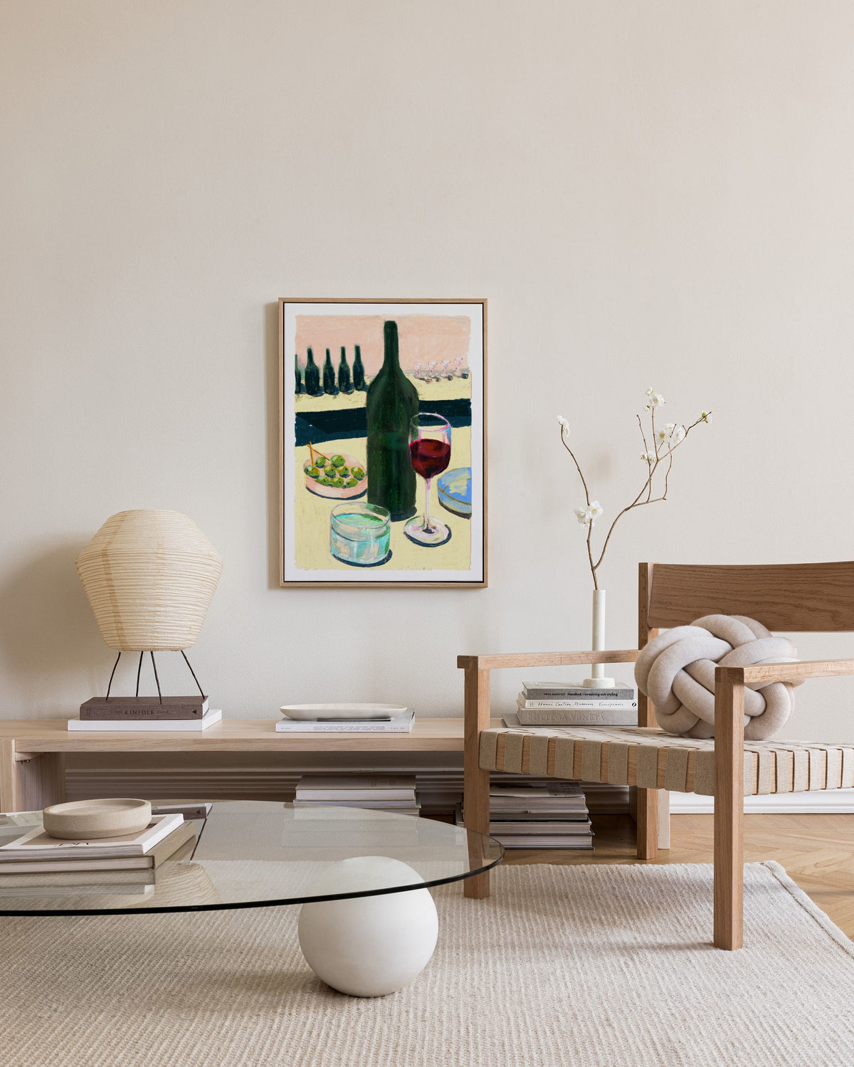 Laura Page - Glass of Wine Canvas print