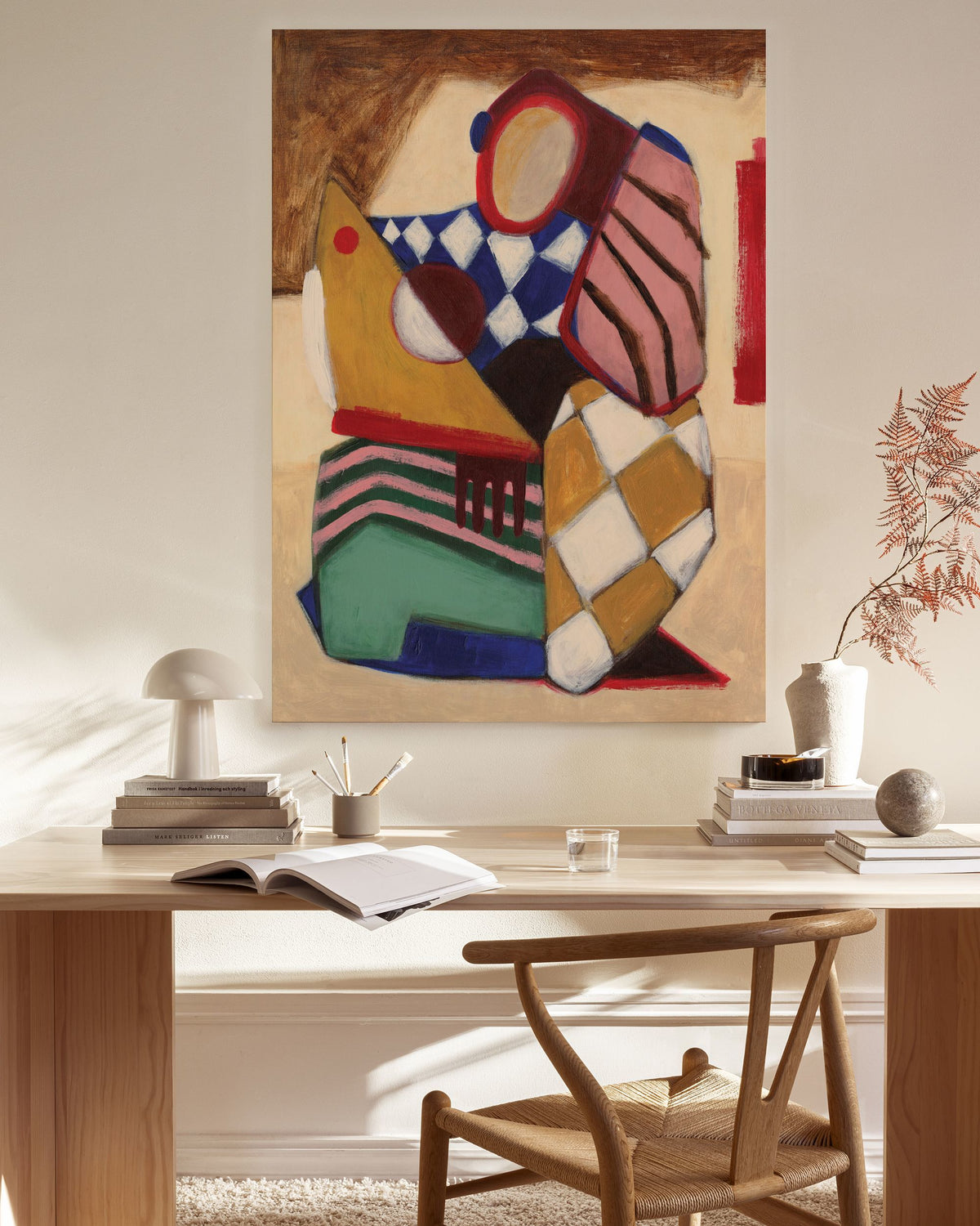Patchwork Figure Canvas print