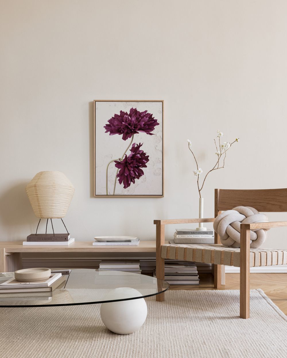 Purple Cosmos Flower Canvas print