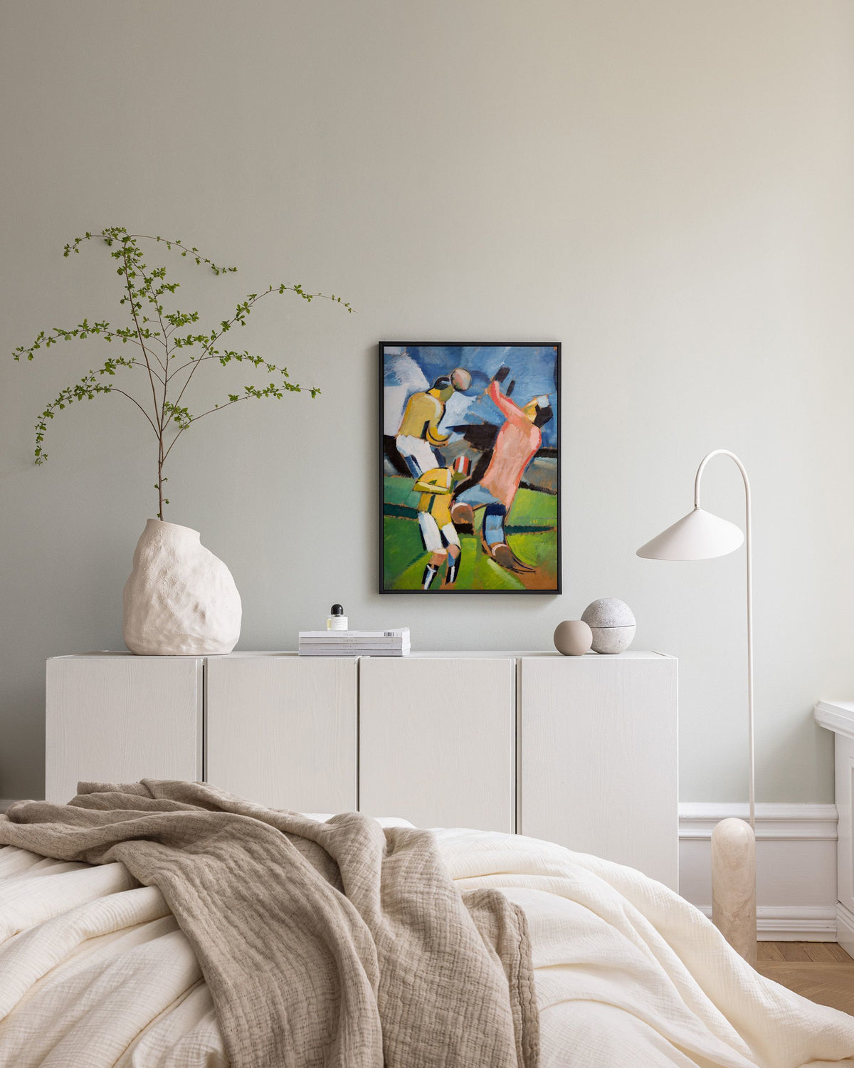 Harald Giersing - Football Players Canvas print