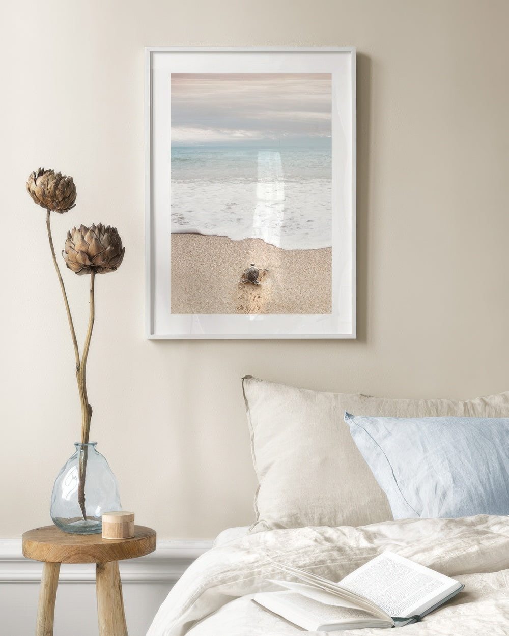 Turtle on the Beach Print