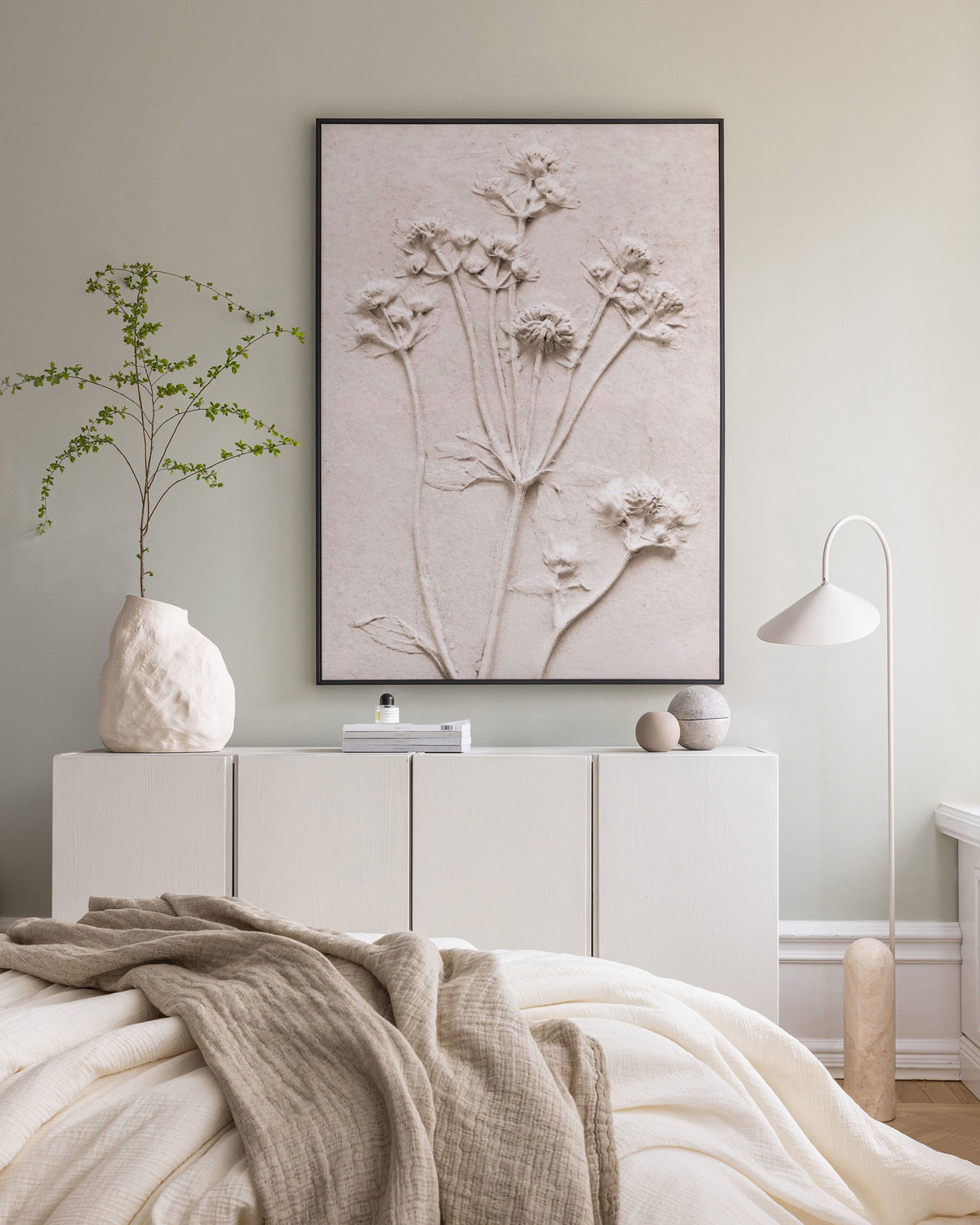 Relief Flowers No1 Canvas print